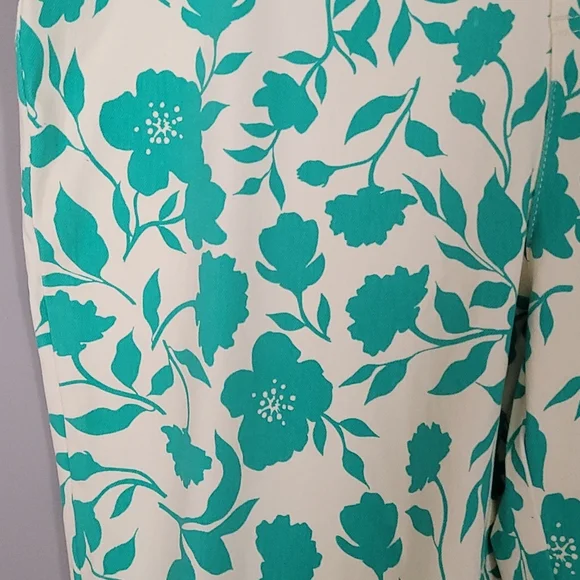 Time and Tru Green Breeze Stretch Fitted Capri Jegging - Picture 3 of 8